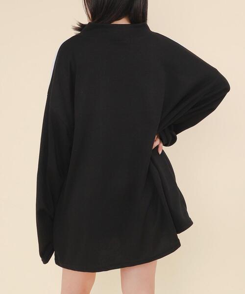 WOND（ウォンド）の「WOND/バイカラースポーツスウェット（スウェット・レディース・ブラック/ライトグレー・FREE）」の14枚目の写真