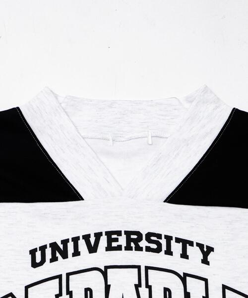 WOND（ウォンド）の「WOND/バイカラースポーツスウェット（スウェット・レディース・ブラック/ライトグレー・FREE）」の5枚目の写真