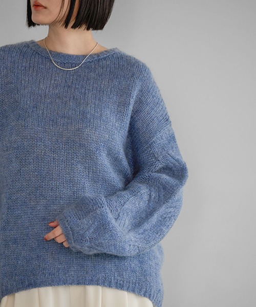 セール】モヘアケーブルニットプルオーバー（ニット/セーター）｜A