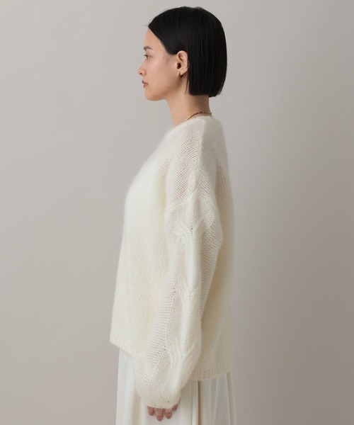 A part by（アパートバイ）の「モヘアケーブルニットプルオーバー