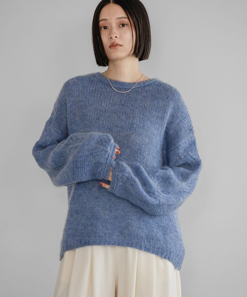 モヘアケーブルニットプルオーバー（ニット/セーター）｜A part by