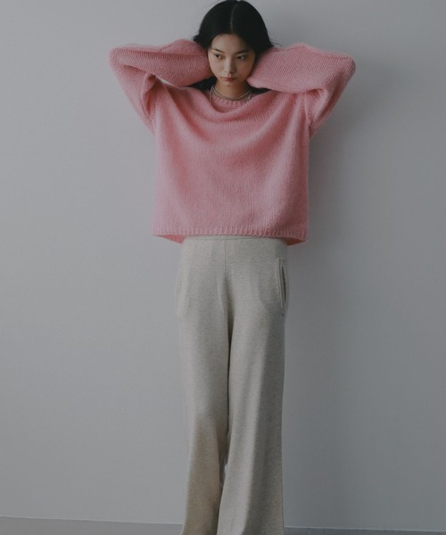A part by（アパートバイ）の「モヘアケーブルニットプルオーバー（ニット/セーター・レディース・ピンク系その他2/オフホワイト/チャコールグレー/ブルー系その他4・FREE）」の13枚目の写真