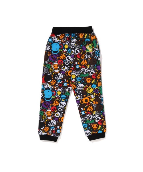 A BATHING APE 動物柄 トレーナーとパンツセット 100 A BATHING APE（アベイシングエイプ）の「MILO ALL SAFARI SWEAT PANTS