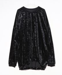 ROYAL FLASH | A.F ARTEFACT/エーエフ・アーティファクト/Washer Velor Jumbo Crew Neck Top(Tシャツ/カットソー)