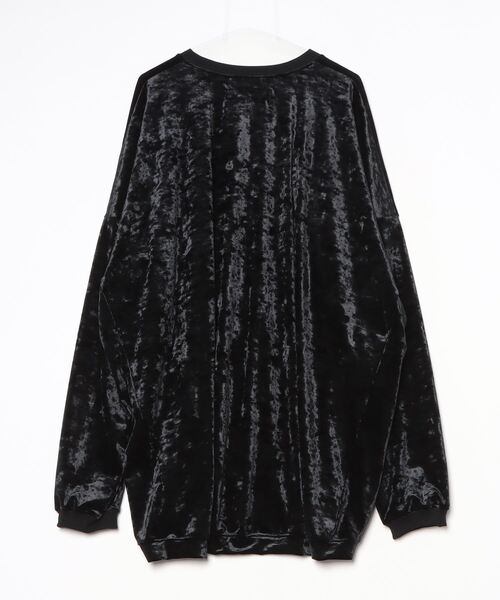 ROYAL FLASH（ロイヤルフラッシュ）の「A.F ARTEFACT/エーエフ・アーティファクト/Washer Velor Jumbo Crew Neck Top（Tシャツ/カットソー・メンズ・ブラック・1/3）」の2枚目の写真