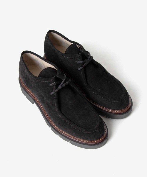 CORSO ROMA,9(コルソローマ)の「CORSO ROMA 9 OLGA 381 SUEDE Tyrolean shoes コルソローマ オルガ チロリアン スエードシューズ モカシン(モカシン/デッキシューズ・レディース・ブラック/サンドベージュ・37/39/38/36)」の6枚目の写真