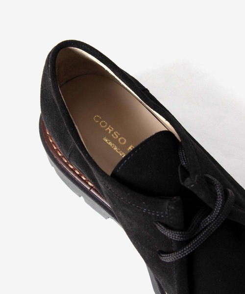 CORSO ROMA,9(コルソローマ)の「CORSO ROMA 9 OLGA 381 SUEDE Tyrolean shoes コルソローマ オルガ チロリアン スエードシューズ モカシン(モカシン/デッキシューズ・レディース・ブラック/サンドベージュ・37/39/38/36)」の11枚目の写真