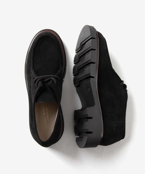 CORSO ROMA,9(コルソローマ)の「CORSO ROMA 9 OLGA 381 SUEDE Tyrolean shoes コルソローマ オルガ チロリアン スエードシューズ モカシン(モカシン/デッキシューズ・レディース・ブラック/サンドベージュ・37/39/38/36)」の12枚目の写真