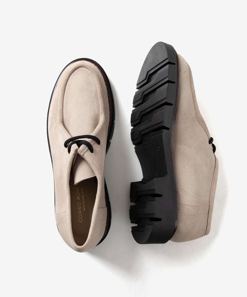 CORSO ROMA,9(コルソローマ)の「CORSO ROMA 9 OLGA 381 SUEDE Tyrolean shoes コルソローマ オルガ チロリアン スエードシューズ モカシン(モカシン/デッキシューズ・レディース・ブラック/サンドベージュ・37/39/38/36)」の15枚目の写真