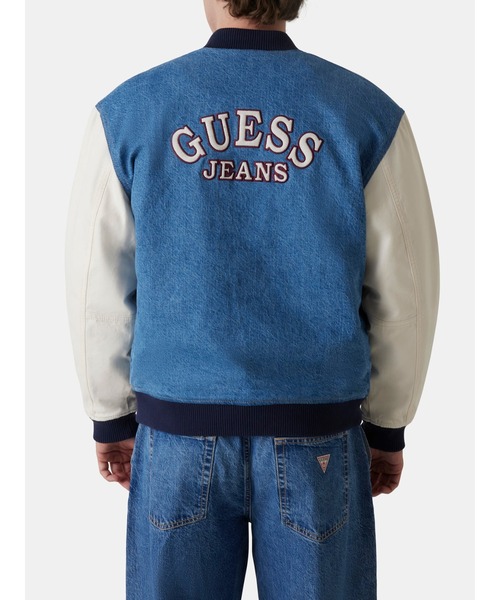 GUESS スタジャン グレー×ブルー GUESS スタジャン グレー×ブルー スタジャン | GUESS(ゲス