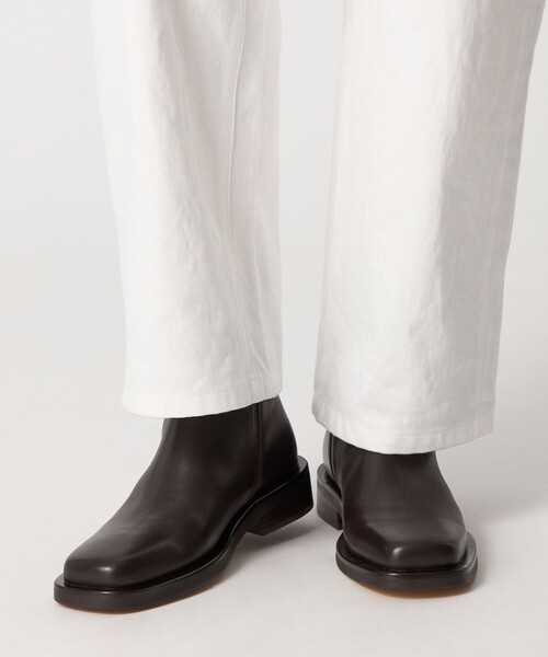 ODETTE E ODILE（オデットエオディール）の「スクエアマニッシュ ショートブーツ35↑（ブーツ・レディース・ブラック/ダークブラウン・22cm/22.5cm/23cm/23.5cm/24cm/24.5cm/25cm）」の7枚目の写真