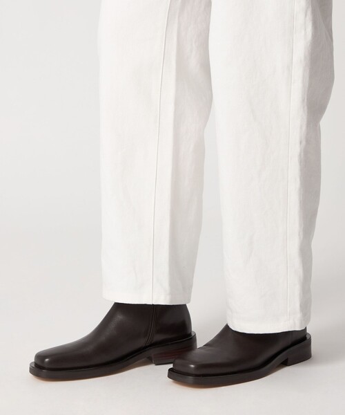 ODETTE E ODILE（オデットエオディール）の「スクエアマニッシュ ショートブーツ35↑（ブーツ・レディース・ブラック/ダークブラウン・22cm/22.5cm/23cm/23.5cm/24cm/24.5cm/25cm）」の8枚目の写真