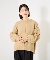 Idnes モールハイネックニットプルオーバー