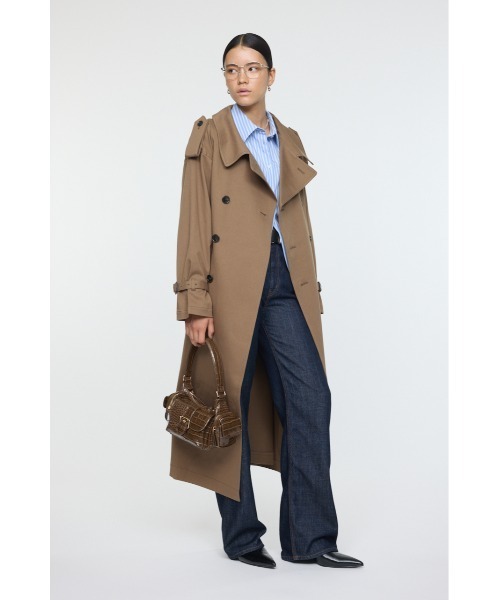 MOUSSY（マウジー）の「OVER トレンチコート（トレンチコート・レディース・ブラウン・FREE）」の4枚目の写真