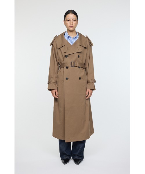 MOUSSY（マウジー）の「OVER トレンチコート（トレンチコート・レディース・ブラウン・FREE）」の5枚目の写真