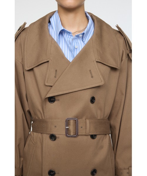 MOUSSY（マウジー）の「OVER トレンチコート（トレンチコート・レディース・ブラウン・FREE）」の8枚目の写真