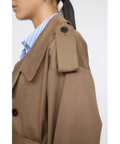 MOUSSY（マウジー）の「OVER トレンチコート（トレンチコート・レディース・ブラウン・FREE）」の10枚目の写真