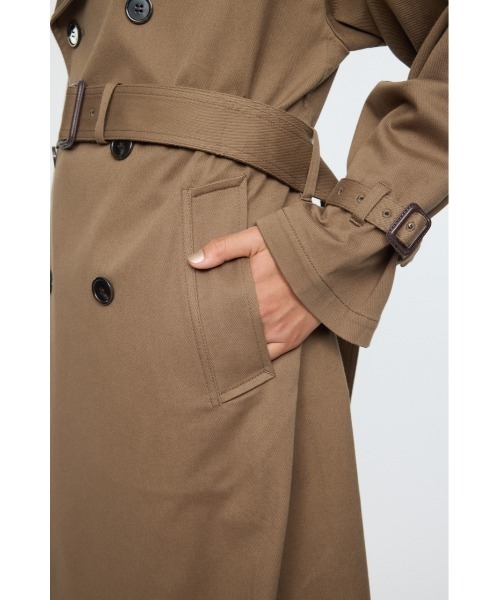 MOUSSY（マウジー）の「OVER トレンチコート（トレンチコート・レディース・ブラウン・FREE）」の11枚目の写真