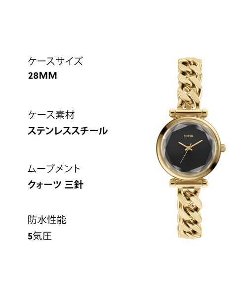 FOSSIL(フォッシル)の「フォッシル 腕時計 レディース アナログ ステンレス ES5440(アナログ腕時計・レディース・ゴールド・FREE)」の12枚目の写真