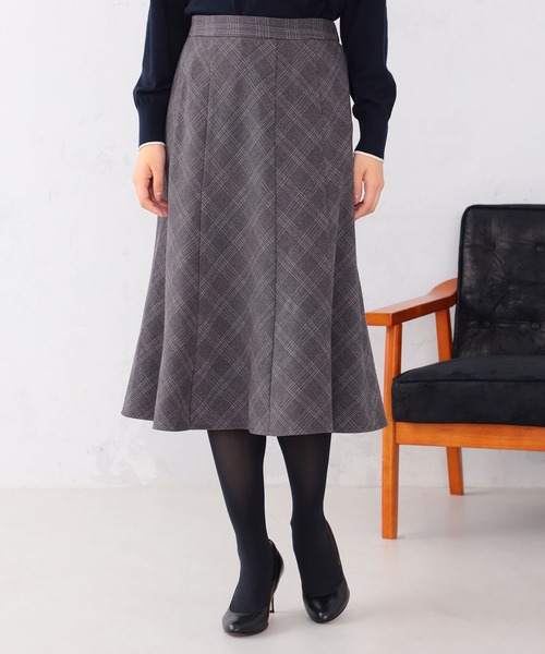 GALLORIA(ギャローリア)の「【キレメクスカート】ハギフレアスカート(スカート・レディース・チャコールグレー/ブラック/グレー/ライトパープル・M/LL/L/S)」の3枚目の写真