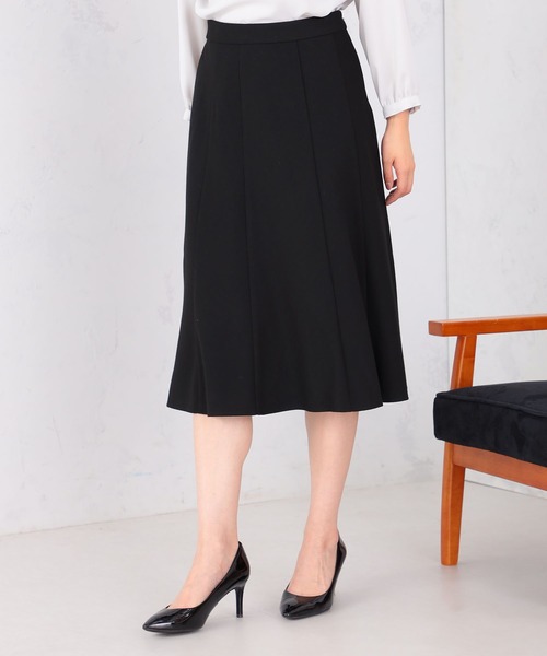 GALLORIA(ギャローリア)の「【キレメクスカート】ハギフレアスカート(スカート・レディース・チャコールグレー/ブラック/グレー/ライトパープル・M/LL/L/S)」の2枚目の写真