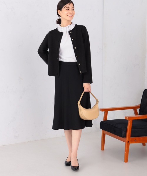 GALLORIA(ギャローリア)の「【キレメクスカート】ハギフレアスカート(スカート・レディース・チャコールグレー/ブラック/グレー/ライトパープル・M/LL/L/S)」の15枚目の写真