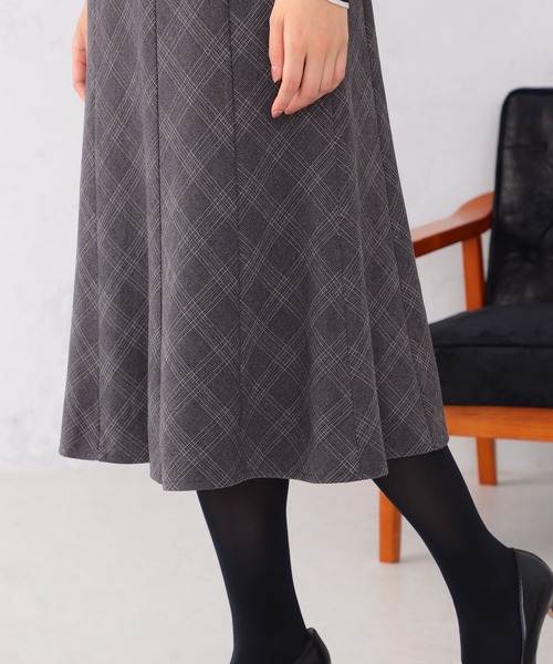 GALLORIA(ギャローリア)の「【キレメクスカート】ハギフレアスカート(スカート・レディース・チャコールグレー/ブラック/グレー/ライトパープル・M/LL/L/S)」の18枚目の写真
