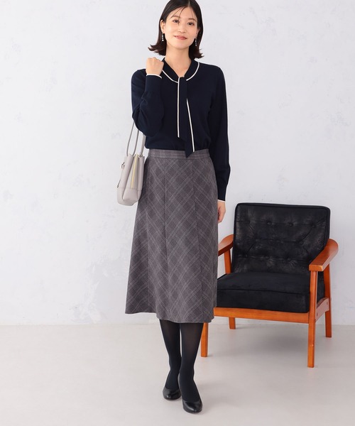 GALLORIA(ギャローリア)の「【キレメクスカート】ハギフレアスカート(スカート・レディース・チャコールグレー/ブラック/グレー/ライトパープル・M/LL/L/S)」の19枚目の写真