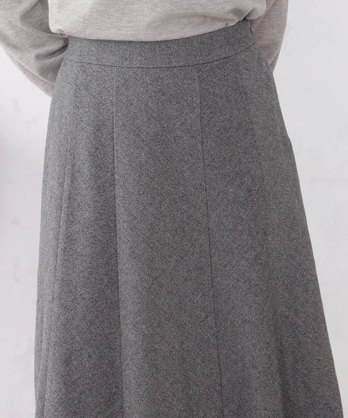 GALLORIA(ギャローリア)の「【キレメクスカート】ハギフレアスカート(スカート・レディース・チャコールグレー/ブラック/グレー/ライトパープル・M/LL/L/S)」の6枚目の写真