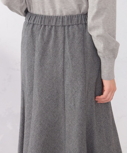 GALLORIA(ギャローリア)の「【キレメクスカート】ハギフレアスカート(スカート・レディース・チャコールグレー/ブラック/グレー/ライトパープル・M/LL/L/S)」の7枚目の写真