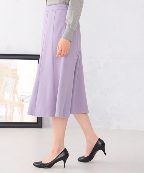 GALLORIA(ギャローリア)の「【キレメクスカート】ハギフレアスカート(スカート・レディース・チャコールグレー/ブラック/グレー/ライトパープル・M/LL/L/S)」の9枚目の写真