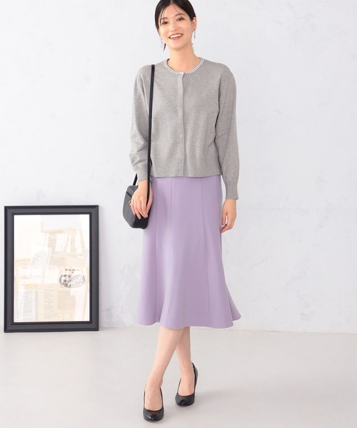 GALLORIA(ギャローリア)の「【キレメクスカート】ハギフレアスカート(スカート・レディース・チャコールグレー/ブラック/グレー/ライトパープル・M/LL/L/S)」の11枚目の写真