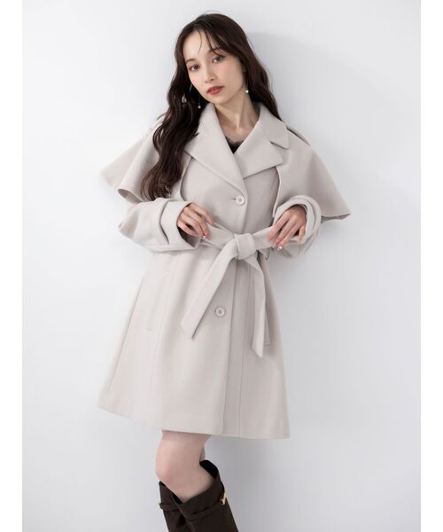2WAYケープミニトレンチコート（トレンチコート）｜dazzlin（ダズリン