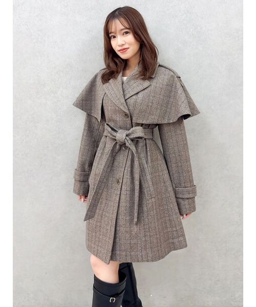 2WAYケープミニトレンチコート（トレンチコート）｜dazzlin（ダズリン