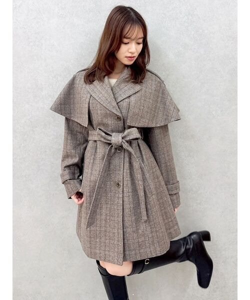2WAYケープミニトレンチコート（トレンチコート）｜dazzlin（ダズリン