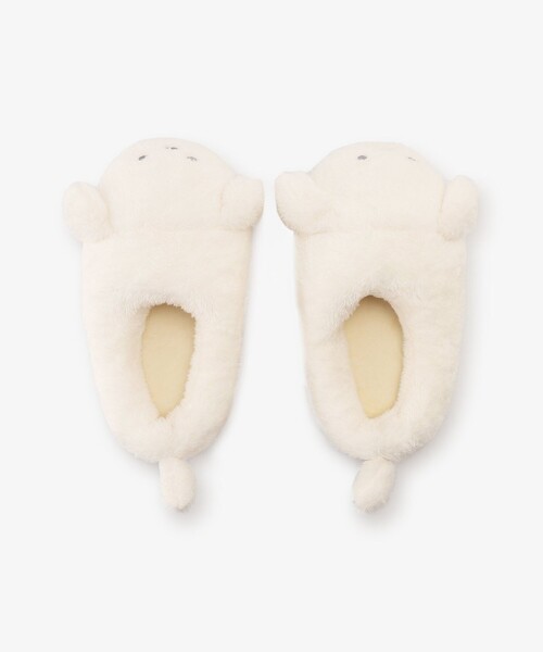 Afternoon Tea(アフタヌーンティー)の「ルームシューズ/てらおかなつみ(ルームシューズ/スリッパ・レディース・ホワイト・ONE SIZE)」の2枚目の写真