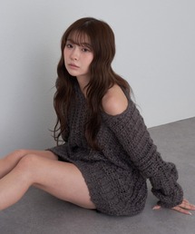 RAY CASSIN | Vざっくりチュニック(ニット/セーター)