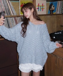 RAY CASSIN | Vざっくりチュニック(ニット/セーター)