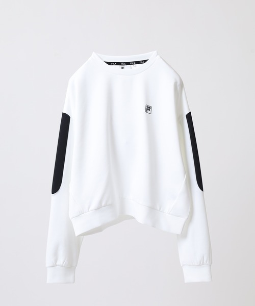 FILA(フィラ)の「FILA CREW SWEAT SHIRTS フィラ ダンボールニット クルーネックトレーナー(スウェット・レディース・ホワイト/グレー/ピンク・L/XL/M)」の2枚目の写真