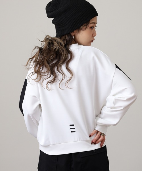 FILA(フィラ)の「FILA CREW SWEAT SHIRTS フィラ ダンボールニット クルーネックトレーナー(スウェット・レディース・ホワイト/グレー/ピンク・L/XL/M)」の7枚目の写真