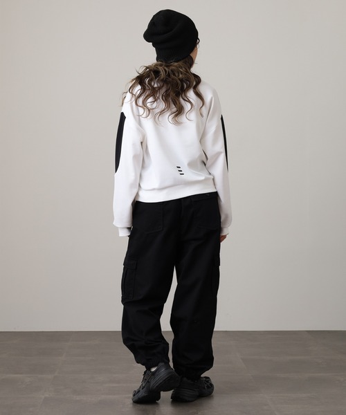 FILA(フィラ)の「FILA CREW SWEAT SHIRTS フィラ ダンボールニット クルーネックトレーナー(スウェット・レディース・ホワイト/グレー/ピンク・L/XL/M)」の9枚目の写真