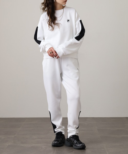 FILA(フィラ)の「FILA CREW SWEAT SHIRTS フィラ ダンボールニット クルーネックトレーナー(スウェット・レディース・ホワイト/グレー/ピンク・L/XL/M)」の10枚目の写真