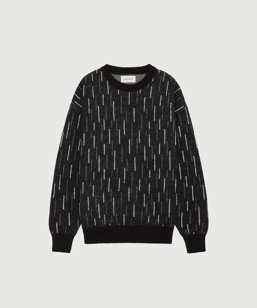 markaware（マーカウェア）の「【MARKAWARE/マーカウェア】RAIN DROP PATTERN JUMPER（ニット/セーター・メンズ・ブラウン/ブラック・1/2）」の8枚目の写真