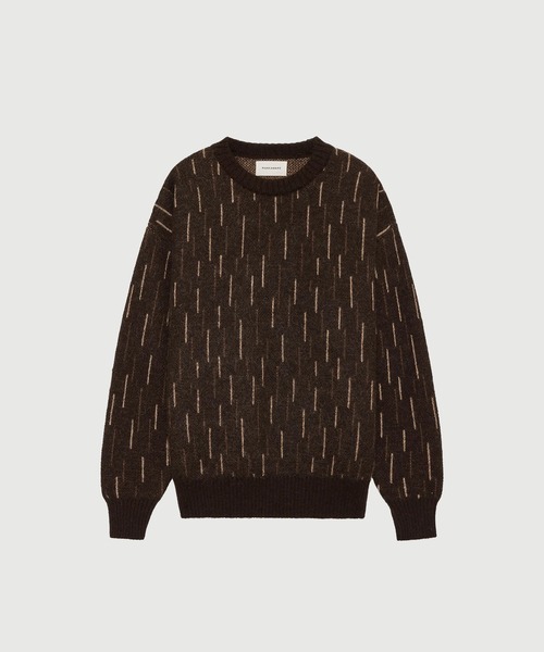 markaware（マーカウェア）の「【MARKAWARE/マーカウェア】RAIN DROP PATTERN JUMPER（ニット/セーター・メンズ・ブラウン/ブラック・1/2）」の14枚目の写真