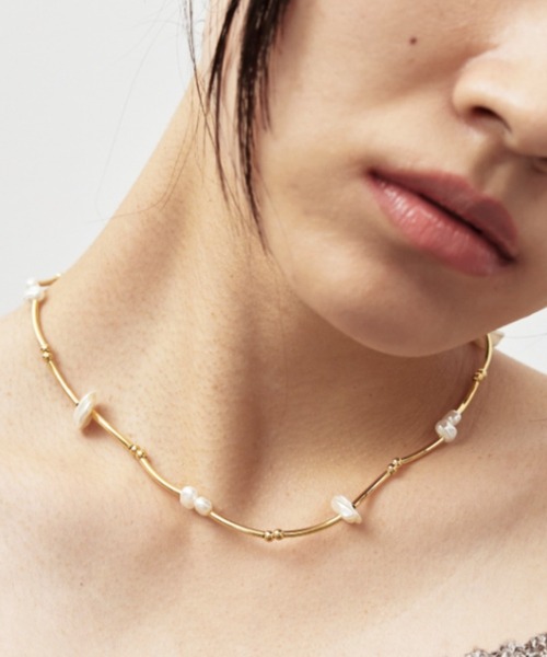 HANNE（アン）の「ウェーブパールネックレス（ネックレス・レディース・ゴールド/シルバー・FREE）」の5枚目の写真