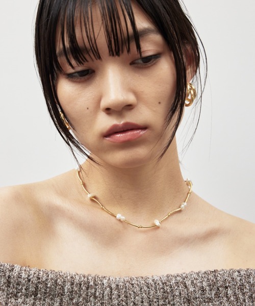 HANNE（アン）の「ウェーブパールネックレス（ネックレス・レディース・ゴールド/シルバー・FREE）」の6枚目の写真