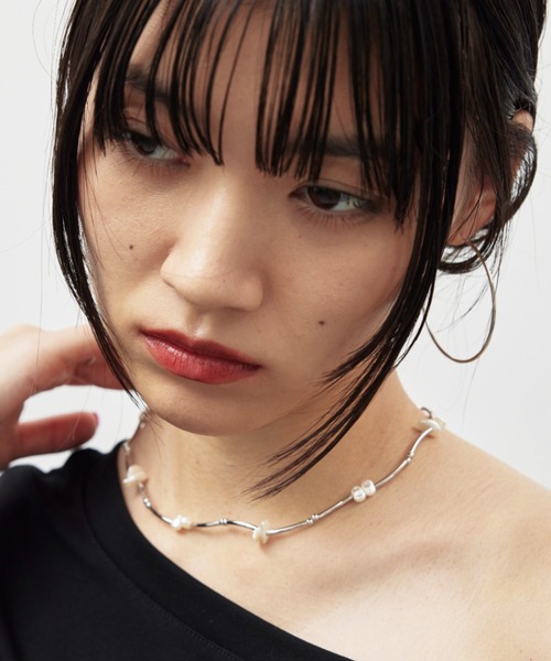 HANNE（アン）の「ウェーブパールネックレス（ネックレス・レディース・ゴールド/シルバー・FREE）」の8枚目の写真