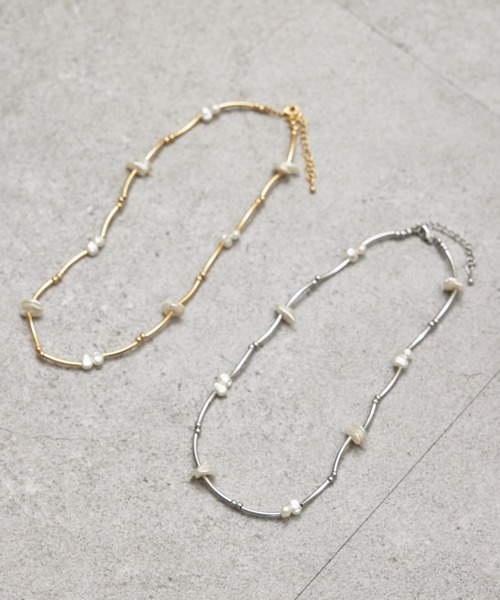 HANNE（アン）の「ウェーブパールネックレス（ネックレス・レディース・ゴールド/シルバー・FREE）」の12枚目の写真