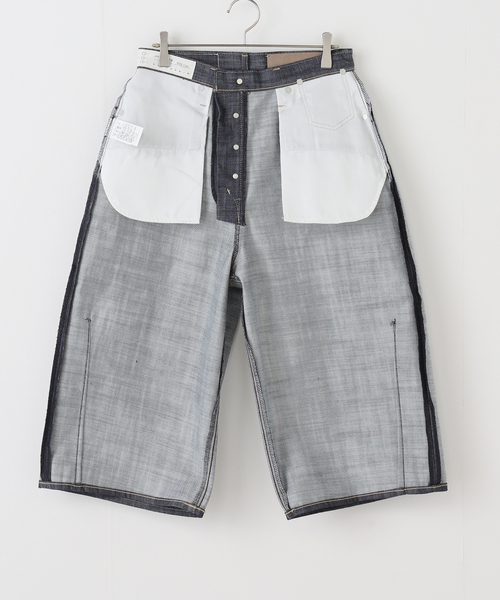 KURO(クロ)の「KURO WIDE SPREAD CROPPED SHORTS 964194:デニムショートパンツ(デニムパンツ・レディース・ネイビー・MEDIUM)」の15枚目の写真