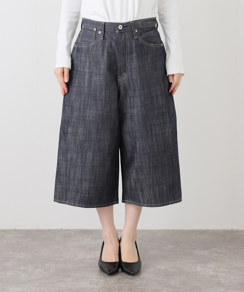 KURO(クロ)の「KURO WIDE SPREAD CROPPED SHORTS 964194:デニムショートパンツ(デニムパンツ・レディース・ネイビー・MEDIUM)」の20枚目の写真
